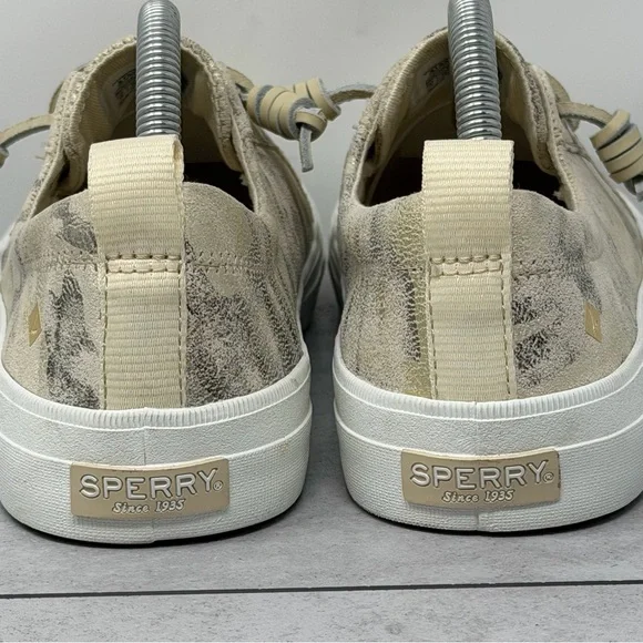 Sperry Women's Camouflage Metallic Leather Slip On Boat Shoes Top Sider Size 10 - Picture 5 of 11